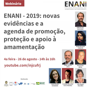 ENANI-2019: Novas evidências e a agenda de promoção, proteção e apoio à amamentação
