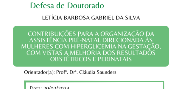 Convite defesa Letícia Barbosa Gabriel da Silva (DR)