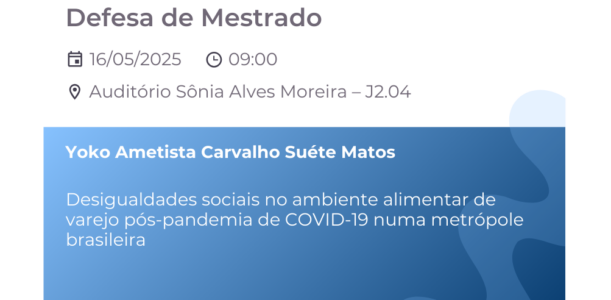 Convite defesa Yoko Ametista Carvalho Suéte Matos (MA)
