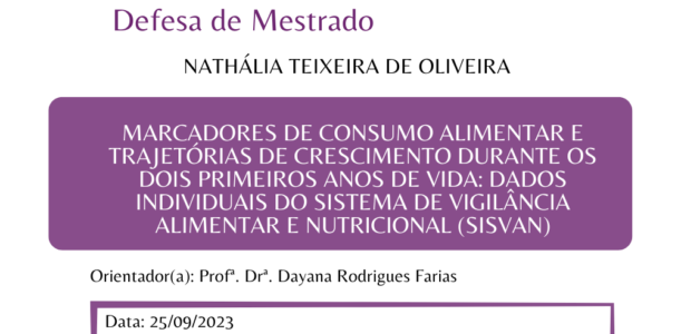Convite defesa Nathalia Teixeira de Oliveira (MA)