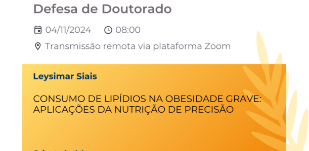 Convite defesa Leysimar de Oliveira Siais (D)