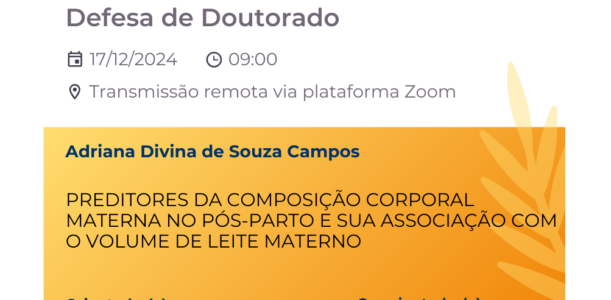 Convite defesa Adriana Divina de Souza Campos (D)